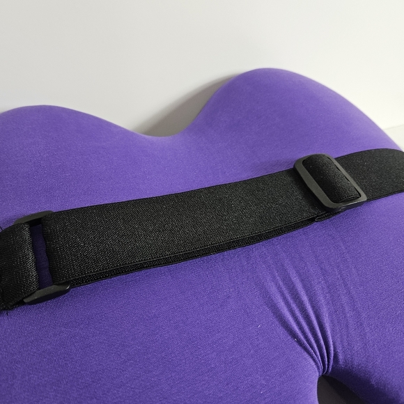Cushion Lab Back Relief Lumbar Pillow Purple Dense Memory Foam - Picture 4 of 11